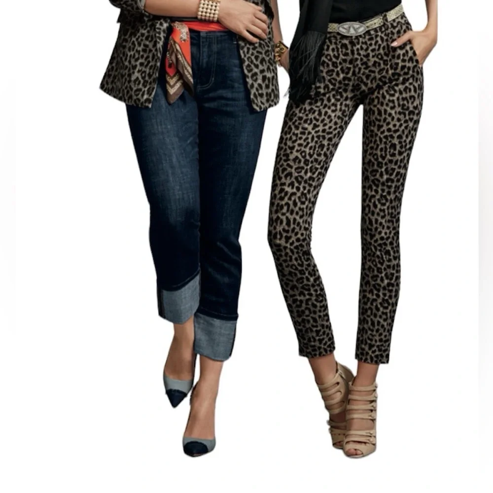 Cabi Jungle Trousers Sz 4 Leopard‎ Print 3393